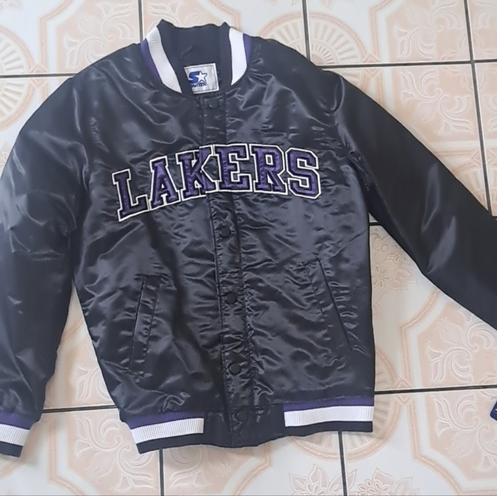 Black Lakers Bomber Jacket